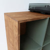 Cut-out Edge Detail View of Plywood Vinyl Storage in Cognac Outer Color
