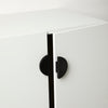 Slightly Opened Cabinet with Small-Sized Plywood Round Handle Half Moon in Black 