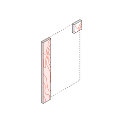 Clear plywood Fill Strips