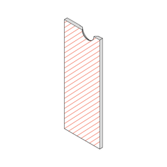 Laminex on Ply Door with Half Moon Cut
