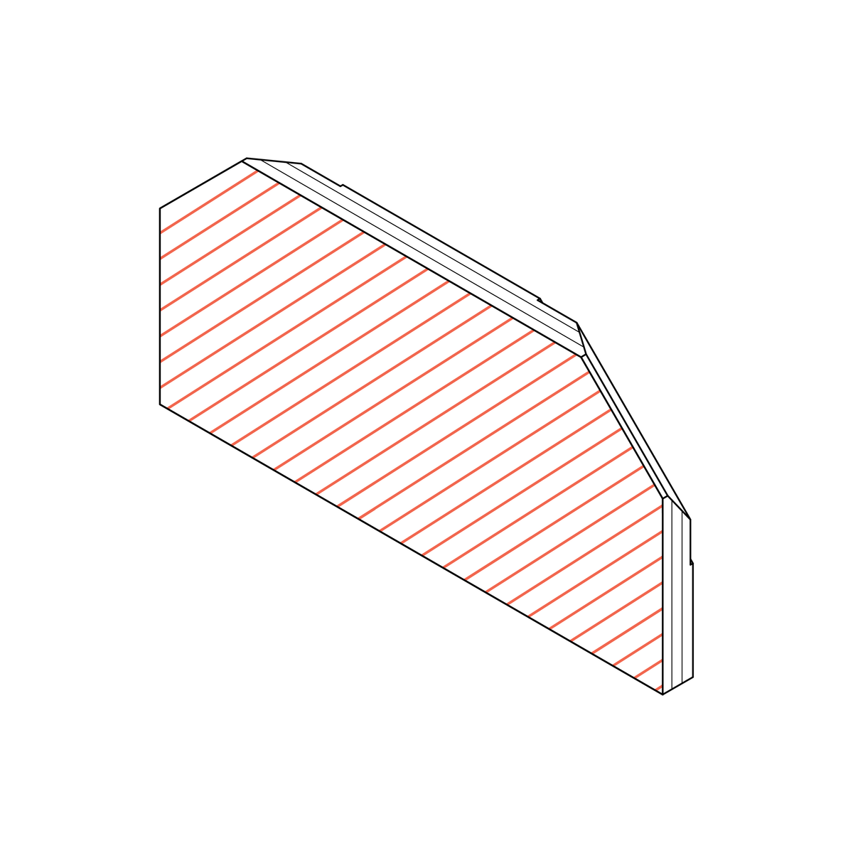 Laminex on Ply Drawer Front with Corner Cut For IKEA Hack Kitchens
