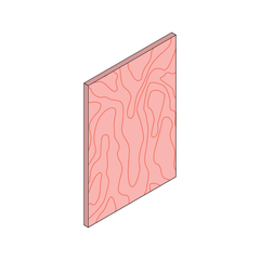 Painted plywood Cover Panels
