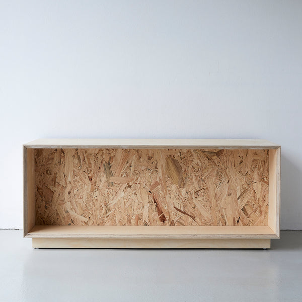 Plain View of Plywood Poppi Bench Seat, TV-Stand or Coffee Table