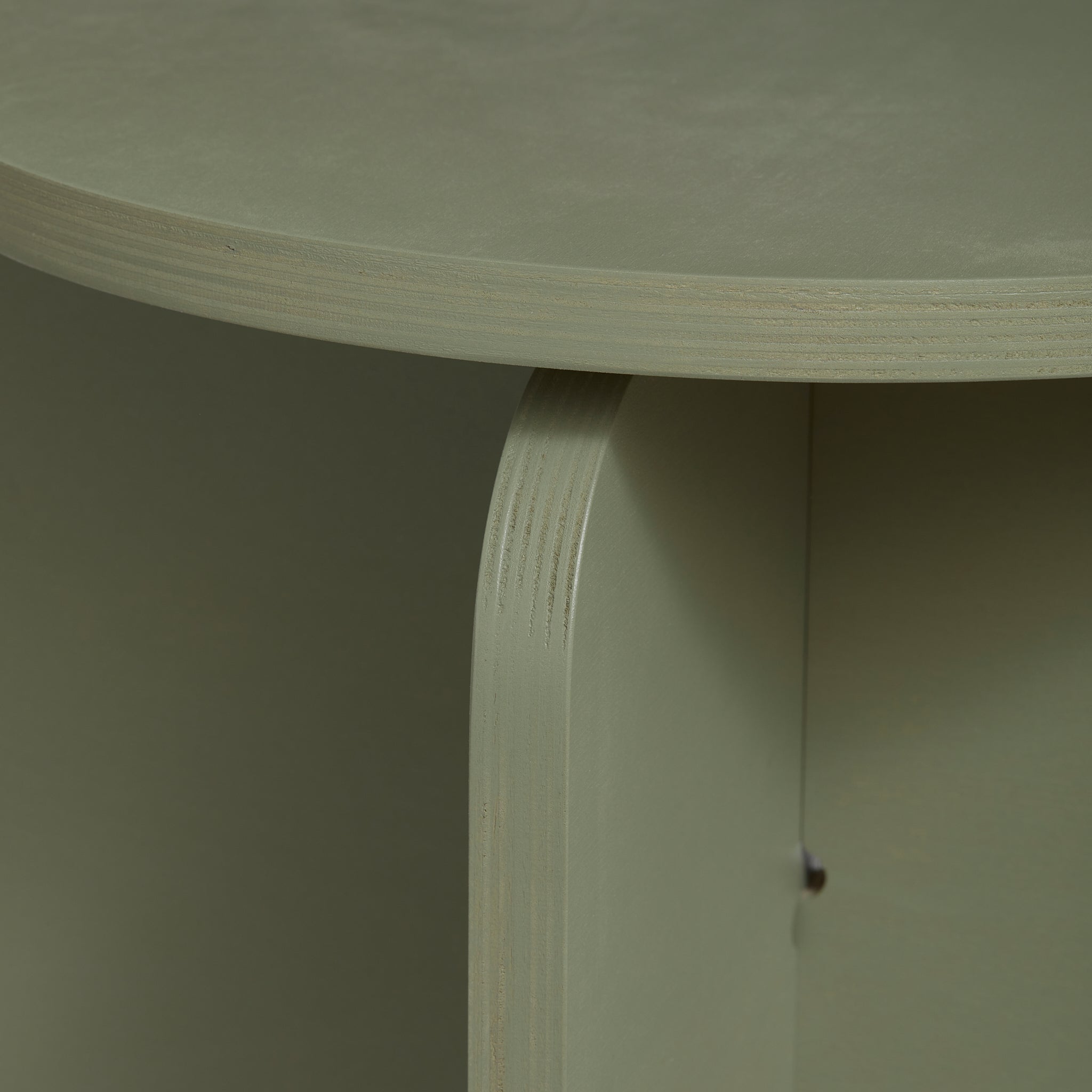 Avocado Green Plywood Stool | Green Chair & Stool | So Watt