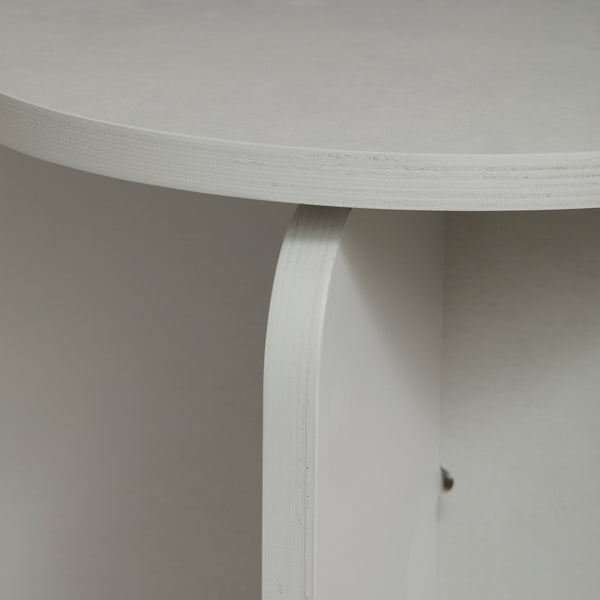 Close up of Grey Plywood Stool Billi