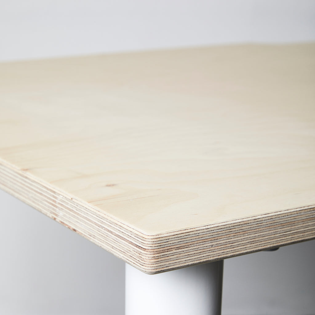 Side View Plywood Timber Desk Table Top Cutout-Edge Detail