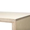 Cut-out Edge Detail View of Plywood Todd Desk in Natural Color