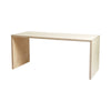 Right-Side View of Plywood Todd Desk as Dining Table in Natural Color 